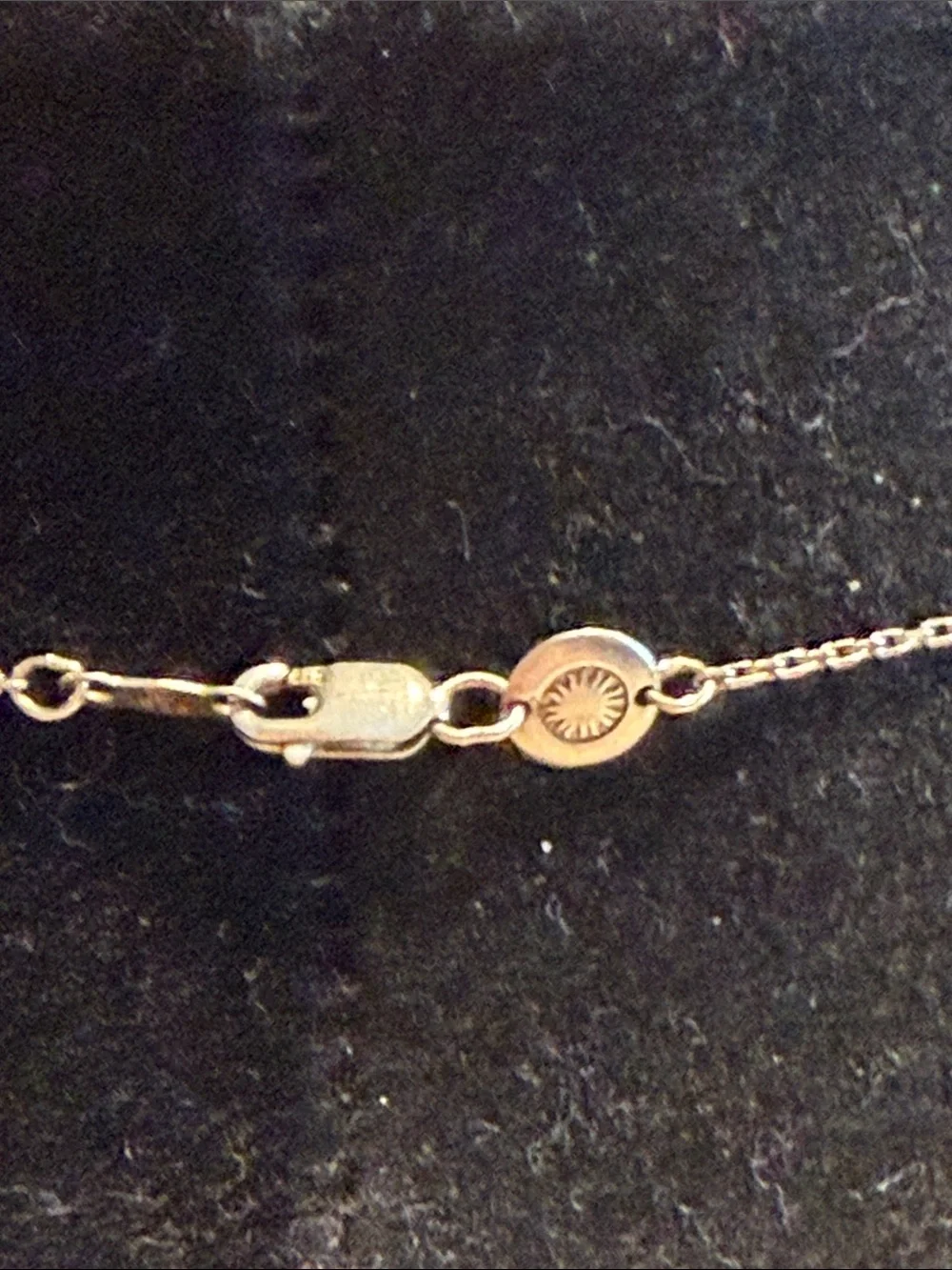 Milor Silver Necklace with Amber Teardrop Pendant